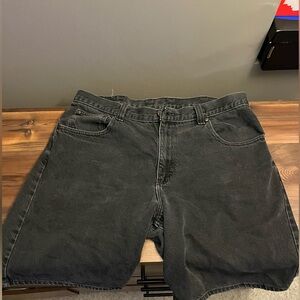 Black Jean shorts size 36